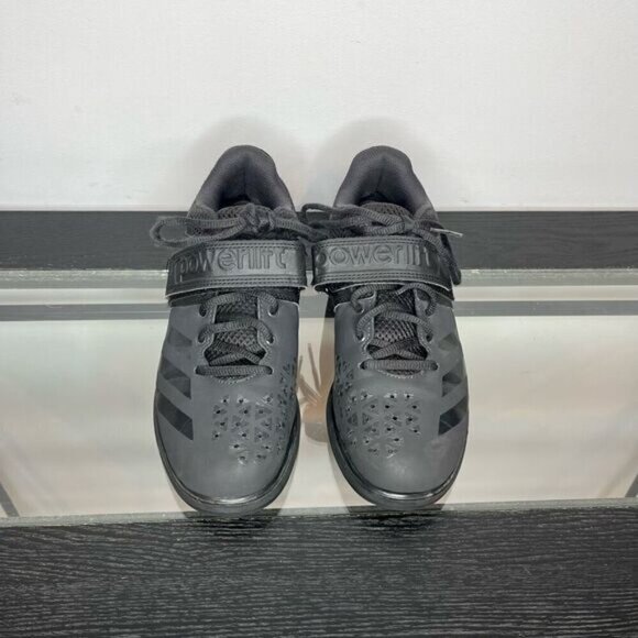 Adidas Men's Lace Up Velcro Powerlift 3.1 Weightlifting Sneakers Black Size 6.5 - Picture 2 of 13